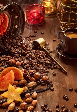 Кофе в зернах, аромат «Красный апельсин»