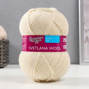 Пряжа SvetlanaWool (СветланаЧШ) 95% шерсть, 5% акрил 250м/100гр (25 суровый)