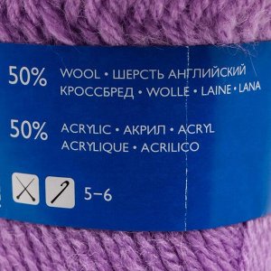 Пряжа Chelsea MAX  50% шерсть англ.кроссбред, 50% акрил 200м/100гр (70065 сир.дали_v2)