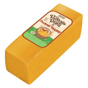 Сыр Чеддер рыжий 45% ТМ Радость Вкуса (Семикаракорский СЗ)кор 4*3,5