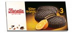 Вафли Fiorella в чёрном шоколаде с апельсиновой начинкой 60гр