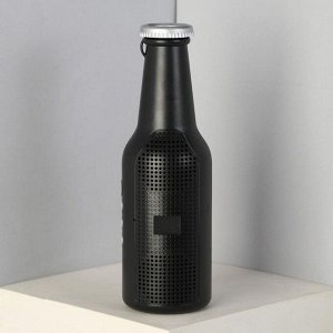 Портативная колонка "Бутылка", черная, модель ES-02, 22,1 х 7 см