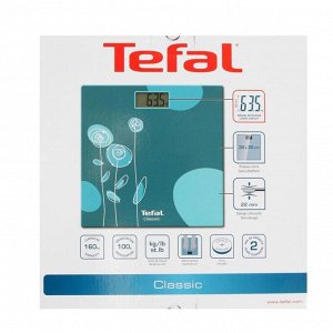 Весы напольные Tefal PP1533V0, электронные, до 160 кг, бирюзовые