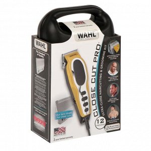 Машинка для стрижки Wahl Close cut Pro 79111-1616, 10 Вт, 6 насадок, 0.6-13 мм, от сети