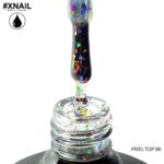 Xnail, pixel glossy top no wipe 8, 10 ml