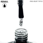 Xnail, pixel velvet top no wipe 2, 10 ml