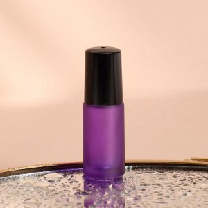 Флакон стеклянный для парфюма «Романтика», с металлическим роликом, 5 мл, цвет МИКС
