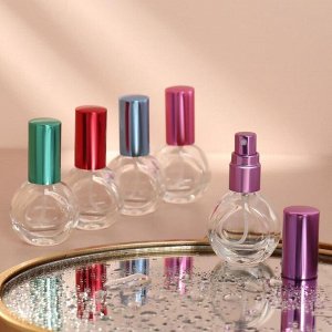 Флакон стеклянный для парфюма, с распылителем, 9 мл, цвет МИКС