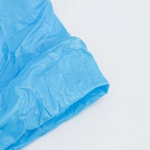 Перчатки A.D.M. нитровиниловые, ультрасофт, размер M, 100 шт/уп, 6 гр/пара, цвет голубой