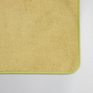 Коврик Доляна «Нина», 50x80 см, цвет зелёный