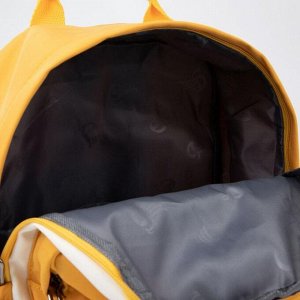 Рюкзак-сумка L-5617, 26*11*36, отд на молнии, 2 н/кармана, 2 бок/кармана, желтый