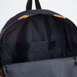 Рюкзак, отдел на молнии, наружный карман, цвет чёрный, «Тыквы»