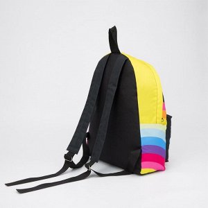 Рюкзак детский, отдел на молнии, наружный карман, цвет чёрный/разноцветный, «Гадкий Я»
