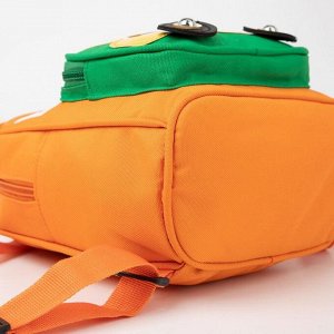 Рюкзак детский, отдел на молнии, наружный карман, цвет оранжевый, «Автобус»