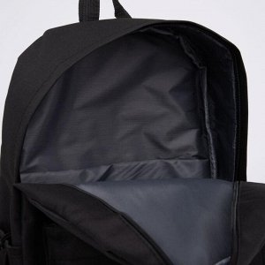 Рюкзак, отдел на молнии, наружный карман, 2 боковых кармана, цвет чёрный