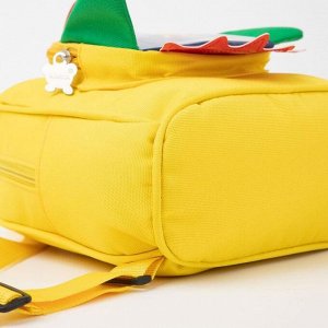 Рюкзак детский, отдел на молнии, наружный карман, цвет жёлтый, «Ракета»