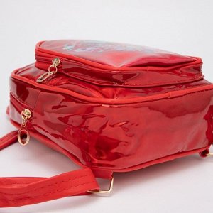 Рюкзак детский, отдел на молнии, наружный карман, цвет красный