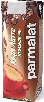 Коктейль молочный с кофе Кофе Латте итальян ТМ Пармалат 0,250л кор1*12шт