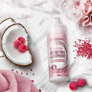 Avon Крем-гель для душа &quot;Кокосовое молоко и малина&quot;, 250 мл