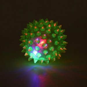 Пижон Мяч светящийся для собак средний, TPR, 5,5 см, жёлтый