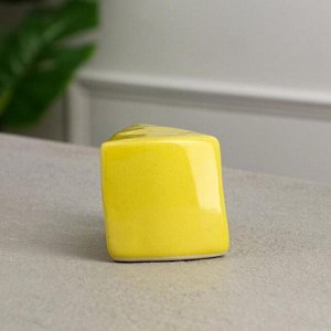 Кормушка для грызунов "Сыр", жёлтая, керамика