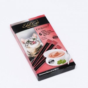 Лакомство Edel Cat крем-суп лосось, 6 шт