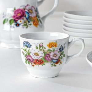 Набор столовой посуды «Букет цветов», 34 предмета