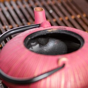 Чайник с ситом «Атсуи», 800 мл, цвет розовый