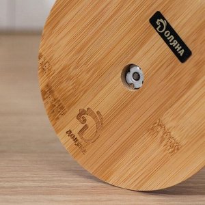 Подставка для кружек Доляна Bamboo, 14,5x32 см, бамбук