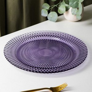 Тарелка подстановочная Magistro «Династия», 33?2,5 см, цвет фиолетовый