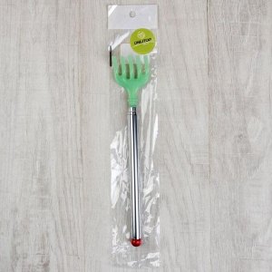 ONLITOP Массажёр - чесалка, универсальный, с раздвижной ручкой, 23/48 см, цвет серебристый/зелёный