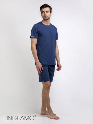 Трикотажная мужская футболка LINGEAMO индиго ВФ-10 (17)