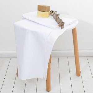 Полотенце вафельное банное 80х150 см, цвет белый