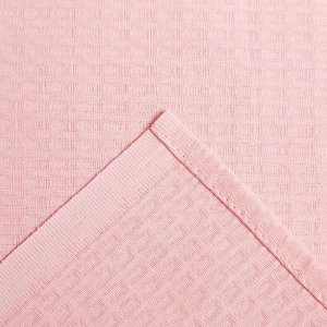 Полотенце вафельное банное 80х150 см, цвет пыльно-розовый, 100%хл, 200 г/м2