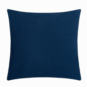 Чехол на подушку  Home цв.синий 42 х 42 см, велюр