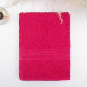 Полотенце махровое 40*70 цвет малиновый 100% хл., 440 г/м2