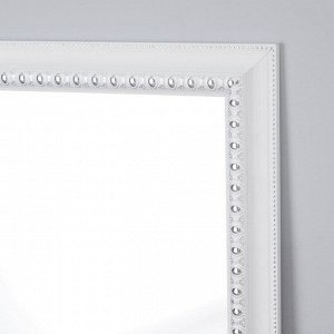 Зеркало настенное «Медальон», белое, 60x110 cм, рама пластик, 43 мм