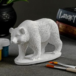 Фигура под роспись ""Медведь"" 10х13х6см