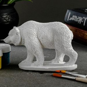 Фигура под роспись ""Медведь"" 10х13х6см