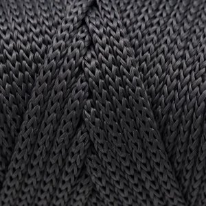 Шнур для вязания плоский 4 мм, 2 нити, полипропилен 100%, 100м/250гр (701 Стальной)
