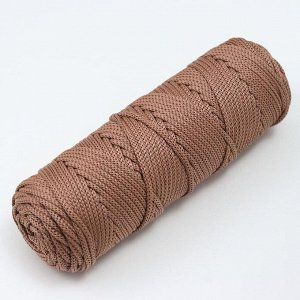 Шнур для вязания плоский 4 мм, 2 нити, полипропилен 100%, 100м/250гр (202 Бежевый)