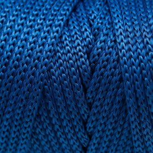 Шнур для вязания плоский 4 мм, 2 нити, полипропилен 100%, 100м/250гр (504 Т.синий)