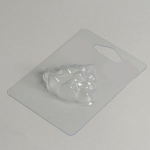 Пластиковая форма для мыла «Нарядная ёлочка» 6.5х5.5 см