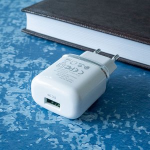 Сетевой адаптер на USB Borofone BA36A, QC3.0, 18W, 3А