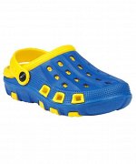 Обувь для пляжа Crabs Blue/Yellow, для мальчиков, 30-35, детский