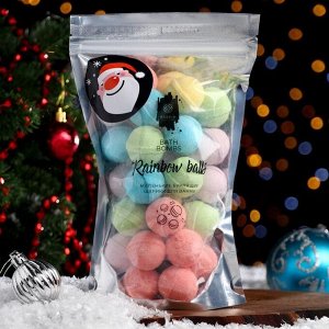 FABRIK Cosmetology Бомбочки для ванны Rainbow balls, новогодние, 470 г
