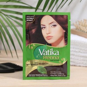 Хна для волос Vatika Henna, Hair Colours, Natural Brown, коричневая, 20 шт. по 10 г