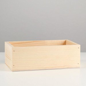 Кашпо деревянное "Любимой доченьке" 25x14,7x8,5 см