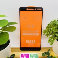 Защитное стекло 21D для NOKIA 6.1 FULL GLUE в техпаке (на полный экран, полный клей, салфетки в комплекте)