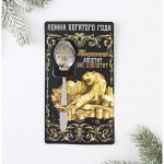Ложка на открытке &quot;Тигриный аппетит вас озолотит&quot;, 3 х 14 см